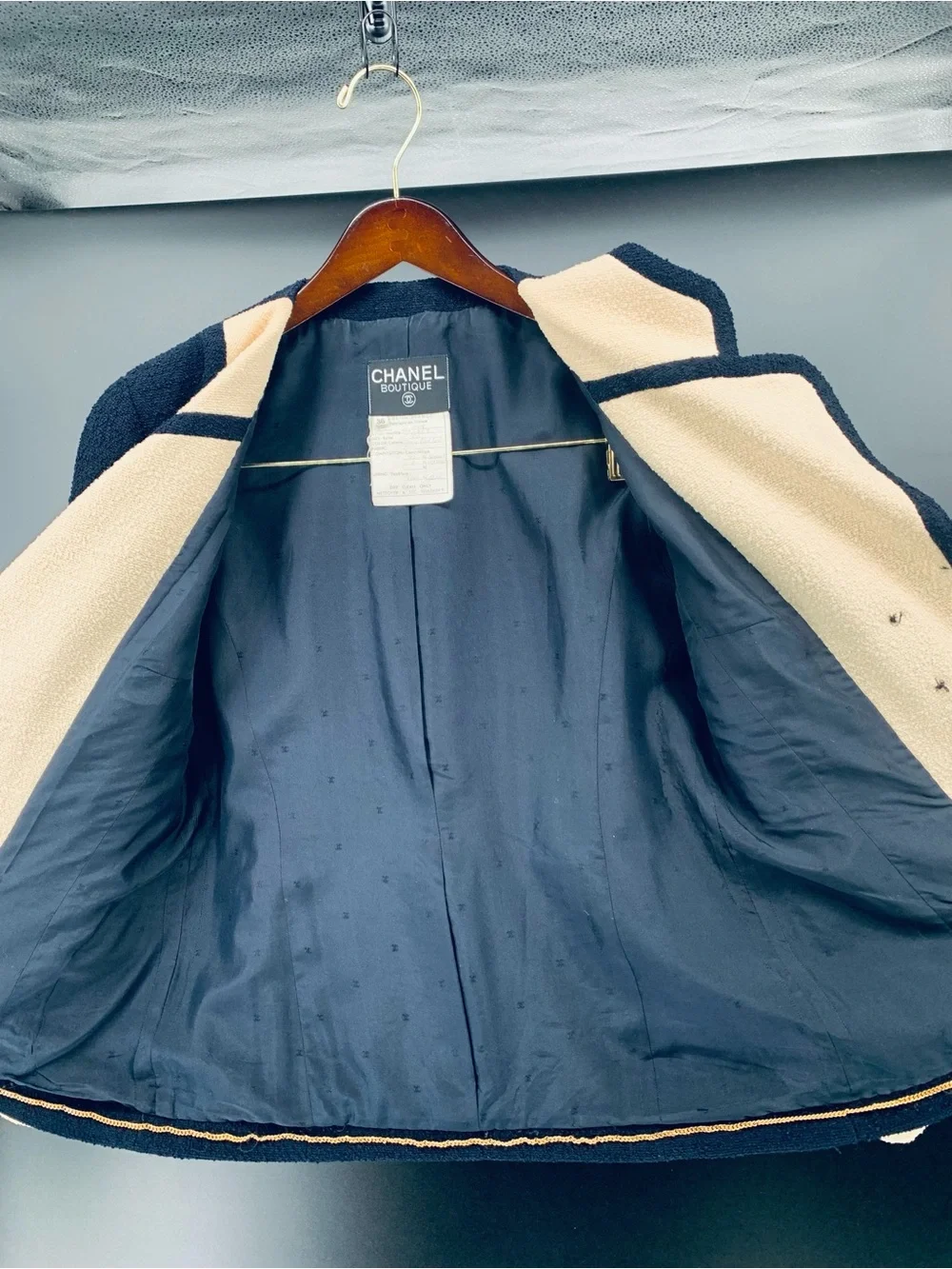 Vintage CHANEL Boutique two piece jacket and skirt